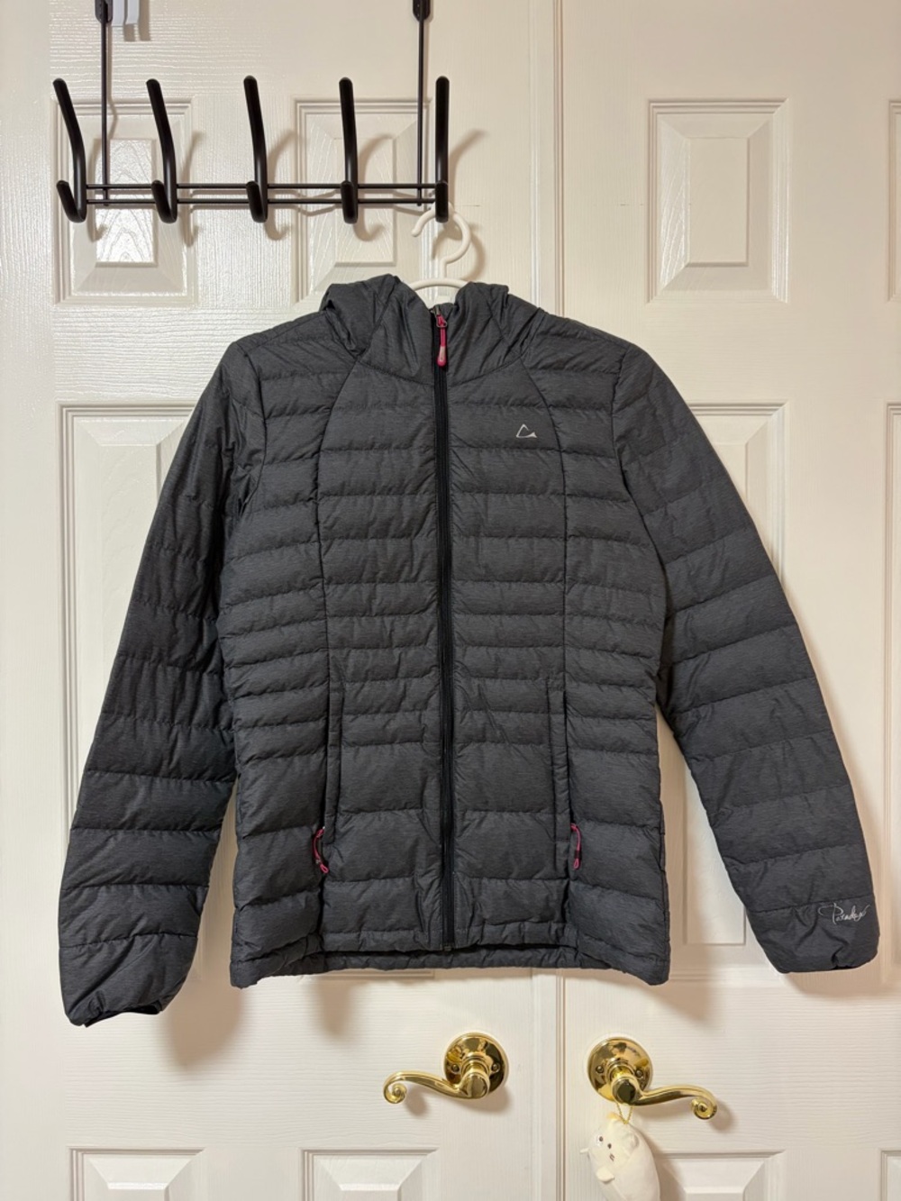 Paradox Black Quilted Hooded Jacket
